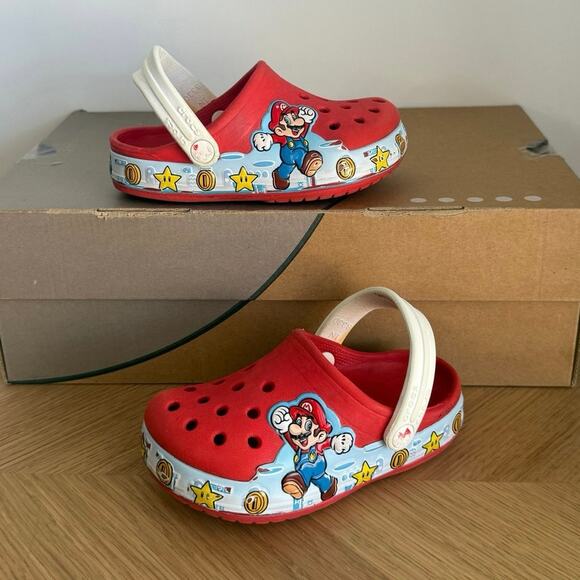 Rare Crocs x Super Mario Toddler Sandals - SZ 8 C - Picture 2 of 9